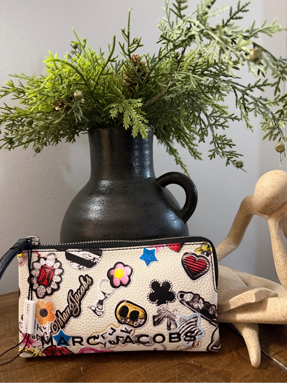 Marc Jacobs Sticker Print Wristlet (NWT)